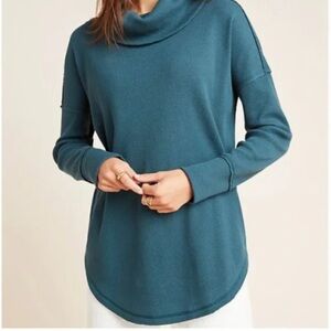Maeve Ainsley Cowl Neck Waffle Top